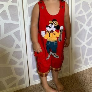 VINTAGE PFG mickey mouse overall/jumper